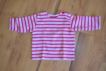 marinière "Petit Bateau" 12 mois : 3€
